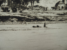 Load image into Gallery viewer, Stanley Anderson Drypoint Etching Avignon from the Rhone 1920s
