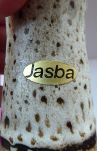 Vintage 1970s West German Pottery Tall, Slender Vase. JASBA WARE