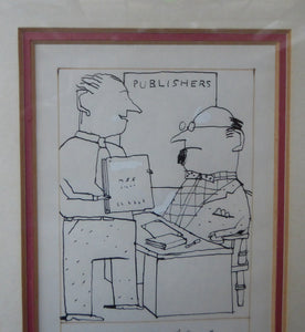 1970s Cartoon Drawing for Sale by Barry Fantoni for the Listener Magazine