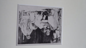 SCOTTISH ART. David Wilkie. The Lost Receipt. Original etching and drypoint on paper; c 1824. Wooden Frame