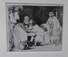 Load image into Gallery viewer, SCOTTISH ART. David Wilkie. The Lost Receipt. Original etching and drypoint on paper; c 1824. Wooden Frame
