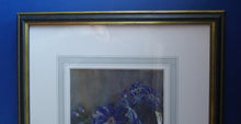 Load image into Gallery viewer, Kate Cameron Signed Watercolour of Blue Daisies Framed 
