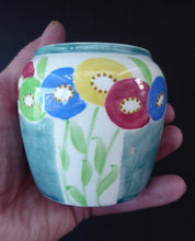 Load image into Gallery viewer, SCOTTISH POTTERY. Sweet Little 1920s BOUGH Ceramic Pot or Miniature Vase. Pretty Hand Painted Floral Design
