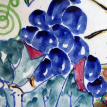 Load image into Gallery viewer, 1920s Elizabeth Amour Large Bowl with Fruiting Vines / Grapes Decoration
