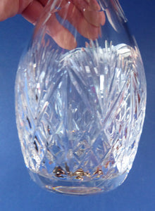 Iona Pattern Edinburgh Crystal Decanter (and two Crystal tumblers)