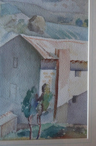 1950s Listed Woman Artist for Sale. Italian Watercolour Painting Alice M Coats