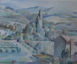 1950s Listed Woman Artist for Sale. Italian Watercolour Painting Alice M Coats