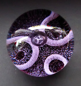 SCOTTISH GLASS. 1981 Vintage Caithness Paperweight Entitled Lunar III. From a Limited Edition of only 750 issued