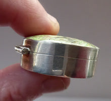 Load image into Gallery viewer, Cute Vintage Hallmarked SOLID SILVER Trinket Box. Hand-Painted Enamels on Lid  Featuring an Image of a RED Squirrel
