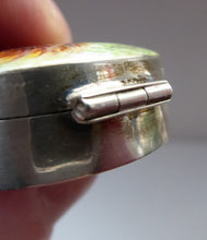 Load image into Gallery viewer, Cute Vintage Hallmarked SOLID SILVER Trinket Box. Hand-Painted Enamels on Lid  Featuring an Image of a RED Squirrel
