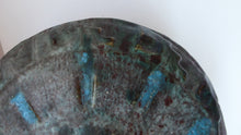 Load image into Gallery viewer, 1960s LARGE West German Ruscha ANTIK Glaze Vase with Handle. Black, Teal and Purple Lava Glaze. Model No. 62
