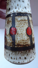 Load image into Gallery viewer, Vintage 1970s West German Pottery Tall, Slender Vase. JASBA WARE
