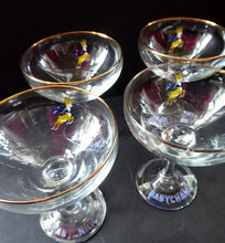 Load image into Gallery viewer, VINTAGE Babycham Job Lot: Large Plastic Babycham Bambi Fawn Model. 7 1/2 inches. Offered with four coupe glasses, Happy Christmas Beer Mat
