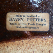 Load image into Gallery viewer, Large 1970s Rustic Serving Platter. Davey Pottery, Castle Douglas, Kirkcudbrightshire. Abstract Fish Design
