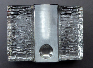 Vintage 1960s SOLIFLEUR Walther Glas German Flat Rectangular Bud or Stem Vase.  Designed by Heiner Düsterhaus