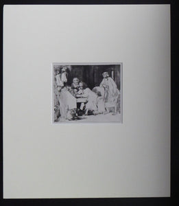 SCOTTISH ART. David Wilkie. The Lost Receipt. Original etching and drypoint on paper; c 1824. Wooden Frame