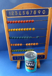 Vintage 1950s CHAD VALLEY Abacus - Wooden Frame and Beads. Free Standing. Great Display Piece
