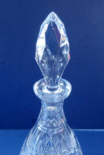 Load image into Gallery viewer, EDINBURGH CRYSTAL. IONA Pattern Vintage Round Wine Decanter. Etched signature to base. Two Whisky Tumblers
