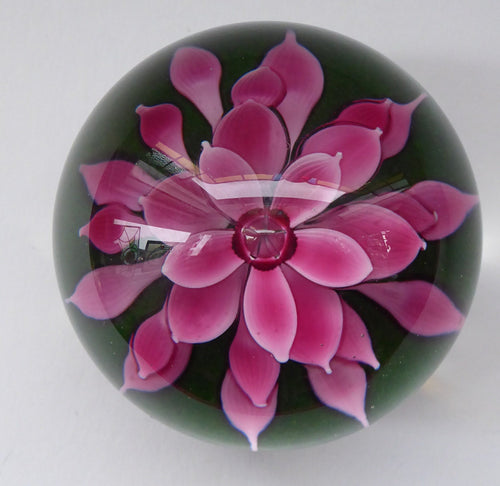 Colin Terris 1979 Floral Fountain Paperweight
