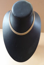 Load image into Gallery viewer, 9ct gold Vintage Necklace 19 Grams weightSolid 9ct Gold Decorative Textured Link  Nceklace. 19 grams weight
