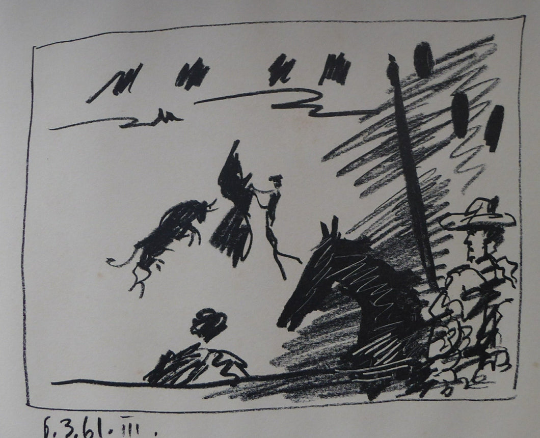 1960s Picasso Original Lithograph Jeu de Cape Pass with the Cape