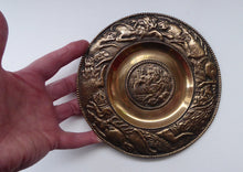 Load image into Gallery viewer, Antique Bronze Wall Plate with Hunting Diana and Actaeon Scene. Lion Hunt

