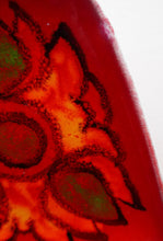 Load image into Gallery viewer, LARGER 1970s Poole DELPHIS Pin Dish. Abstract Designs in Red, Orange and Green Shades
