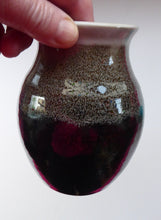 Load image into Gallery viewer, SCOTTISH POTTERY. Vintage Studio Pottery Stoneware Vase by Tom Lochhead, Kirkcudbright
