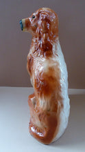 Load image into Gallery viewer, Fabulous PAIR of EXTRA LARGE Russet Coloured Staffordshire Dogs. Interesting Scottish Provenance
