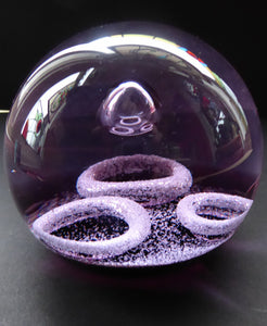 SCOTTISH GLASS. 1981 Vintage Caithness Paperweight Entitled Lunar III. From a Limited Edition of only 750 issued