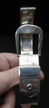 Load image into Gallery viewer, Vintage Heavy 925 Silver Buckle Bracelet 

