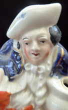 Load image into Gallery viewer, Antique STAFFORDSHIRE Drunken Man Dip Pen Holder; Rare &amp; Collectable 19th Century Model
