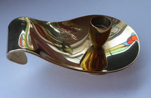 Load image into Gallery viewer, 1960s Dantorp Design Danish Polished Brass Candlestick
