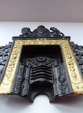 Load image into Gallery viewer, Antique Miniature Cast Iron Fireplace Greenlees Glasgow
