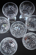 Load image into Gallery viewer, Vintage EDINBURGH CRYSTAL 1950s Claret Glass with stylish Lochiel Pattern. Etched mark to base
