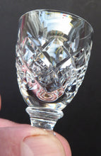 Load image into Gallery viewer, Set of Six Vintage WEBB CRYSTAL Tiny Liqueur Glasses. Matching Set of Six. Signed on the base

