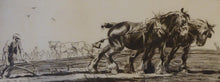 Load image into Gallery viewer, Original 1920s Etching and Drypoint by GEORGE SOPER (1870 - 1942). The Ploughing Match I
