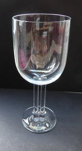 Designer Vintage Rosenthal Cupola WHITE WINE Glasses. Unusual Double Stem. SINGLE Glass