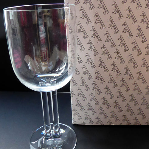 Vintage Rosenthal Cupola WHITE WINE Glasses. Unusual Double Stem. SINGLE Glass
