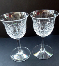 Load image into Gallery viewer, PAIR of Vintage WEBB CRYSTAL Large Liqueur Glasses. Height 4 1/4 inches. Signed on the base
