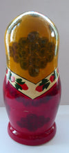 Load image into Gallery viewer, Vintage RUSSIAN Matryoshka Nesting Dolls.  Genuine Russian Set with Original Label Dated 1998. 9 DOLLS in total
