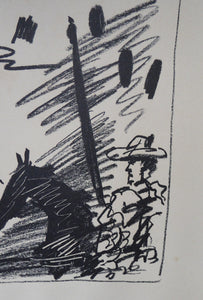 1960s Picasso Original Lithograph Jeu de Cape Pass with the Cape