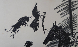 1960s Picasso Original Lithograph Jeu de Cape Pass with the Cape