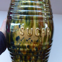 Load image into Gallery viewer, Antique Morrison &amp; Crawford, Kirkcaldy (Rosslyn) Pottery SUGAR Barrel Jar
