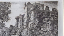 Load image into Gallery viewer, SCOTTISH ART. Sir John Clerk of Eldin (1728 - 1812). Antique Etching of CRAIGMILLAR Castle from the South East
