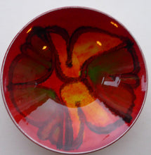 Load image into Gallery viewer, 1970s Poole DELPHIS Bowl. Abstract Designs in Red, Orange and Red Shades. Excellent Condition

