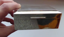 Load image into Gallery viewer, STERLING SILVER Vintage Cigarette Box - with Engine Turner Decoration
