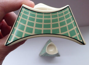 PAIR of ROSENTHAL Flash One Pattern Studio Linie Egg Cups. Designed by Dorothy Hafner, 1980s