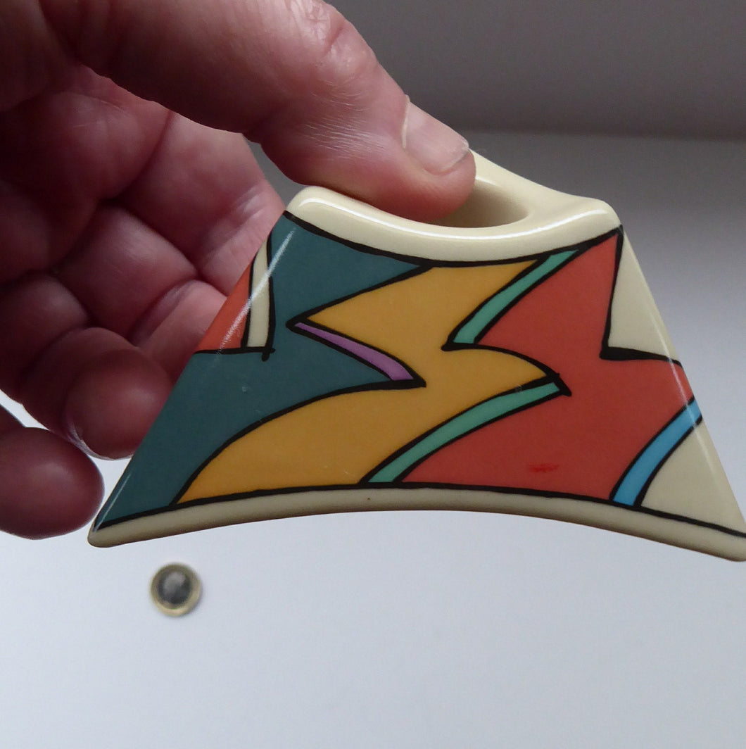 ROSENTHAL Flash One Pattern Studio Linie Candle Holder. Designed by Dorothy Hafner, 1980s