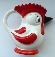 Load image into Gallery viewer, ART DECO Czech Rooster Jug by Ditmar URBACH. With Maker&#39;s Mark on the Base
